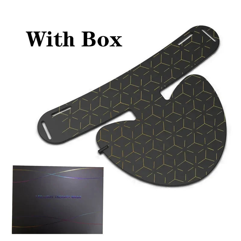 4 in 1 with Neck LED Light Therapy Infrared Flexible Soft Mask Silicone 4 Color Led Therapy Anti Aging Advanced Photon Mask New
