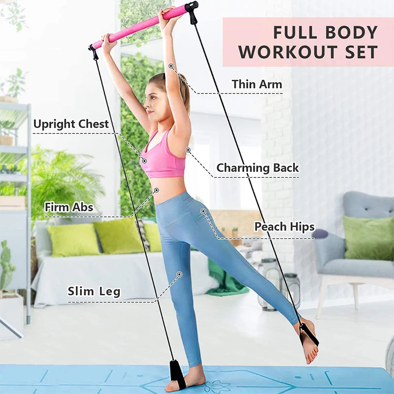 Pilates Sculpt Bar - multi functional resistance bar for pilates and strength training