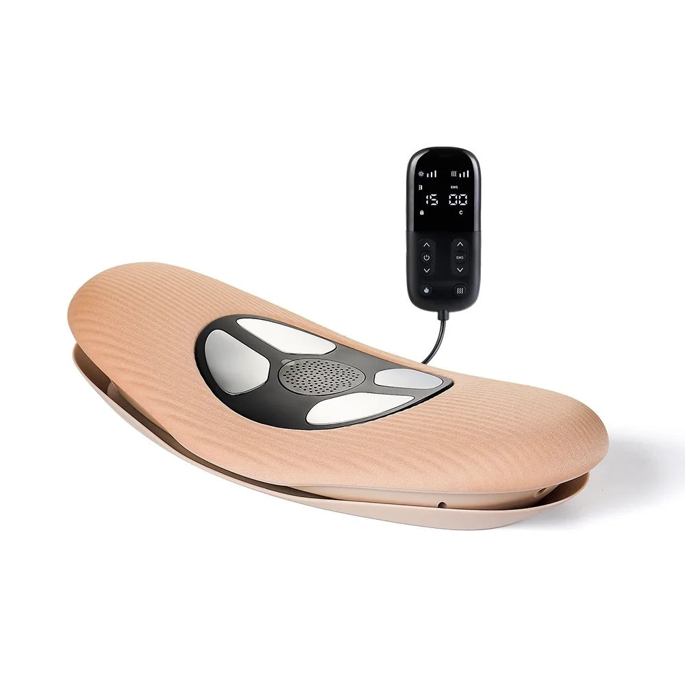 Electric Lumbar Traction Massager: Vibration Waist Massager with Airbag Support for Spine and Back Relief