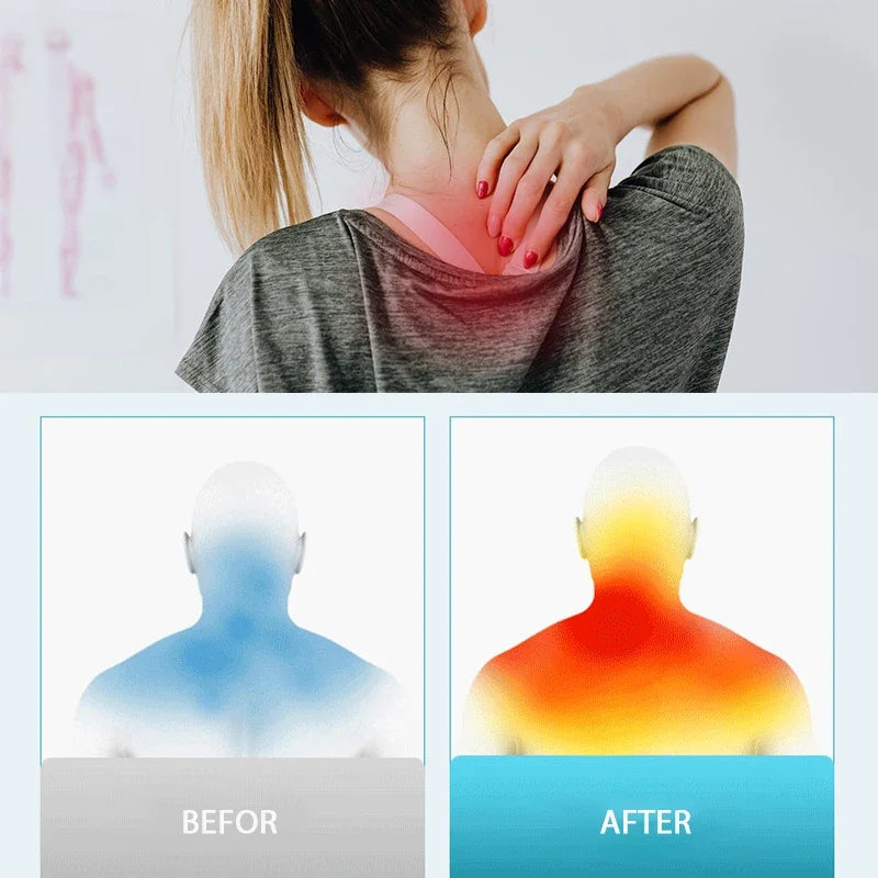 Multi Functional Neck and Shoulder Massager with Neck and Back Kneading Tool, Hot Compress and adjustable settings