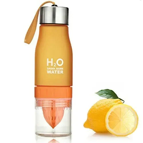 Wellness / Sports Water Bottle with Fruit Infuser, Leak Proof Travel, Eco and bicycle friendly
