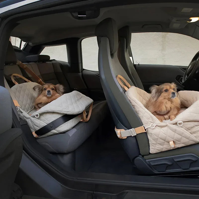 Luxury Dog Carrier and Car Seat for Pet Travel for small to medium sized dogs