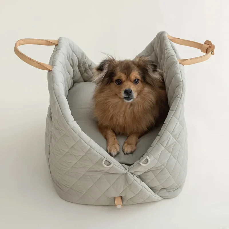 Luxury Dog Carrier and Car Seat for Pet Travel for small to medium sized dogs